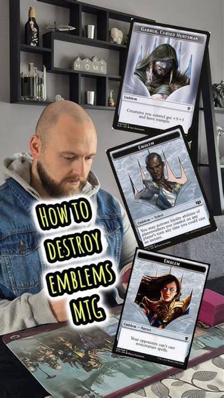 Is there a way to destroy emblems MTG?